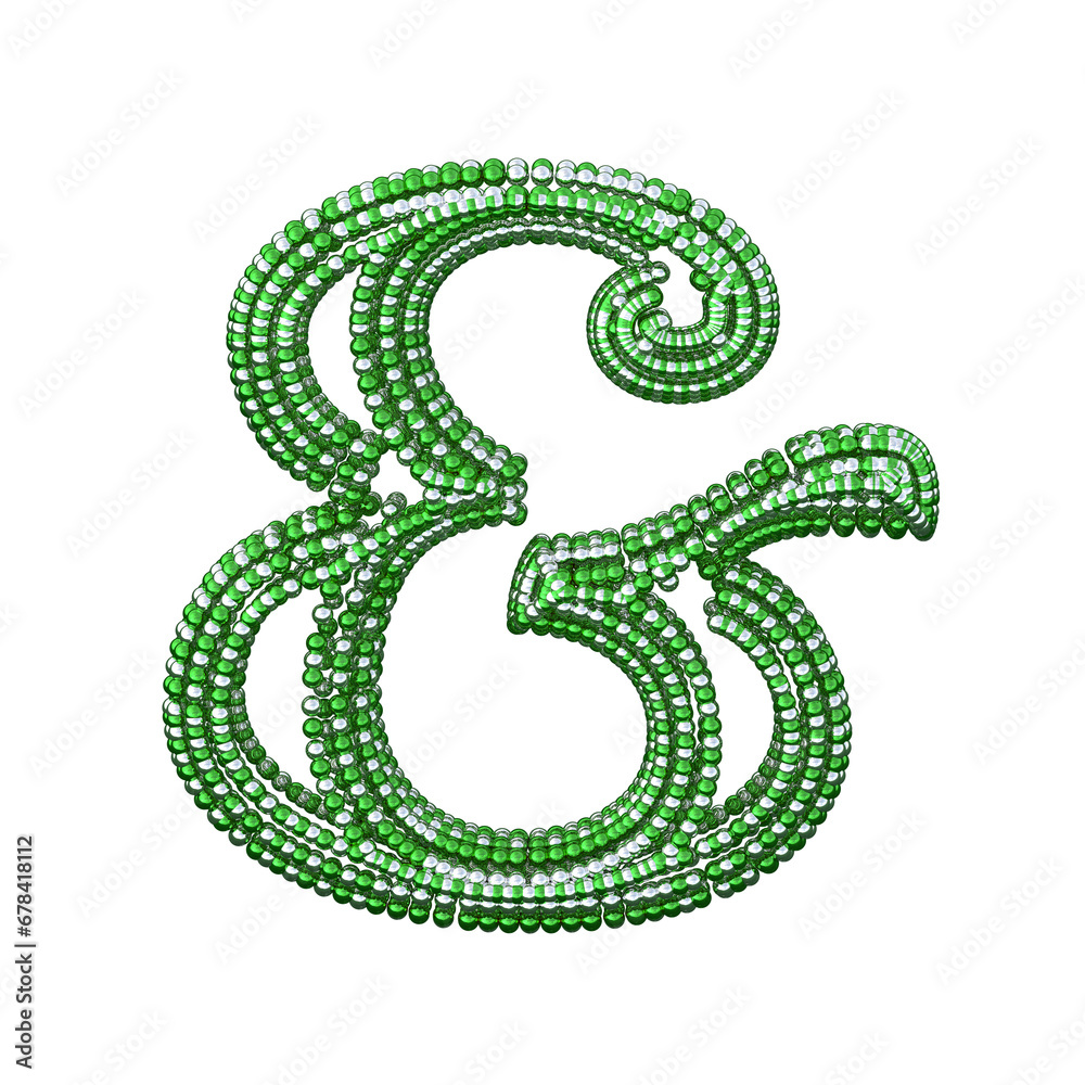 Symbol of small silver and green spheres Symbol of small silver and green spheres