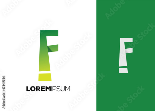artsy letter f logo set