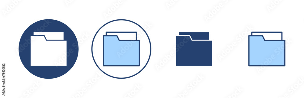 Folder icon vector. folder sign and symbol Folder icon vector. folder sign and symbol