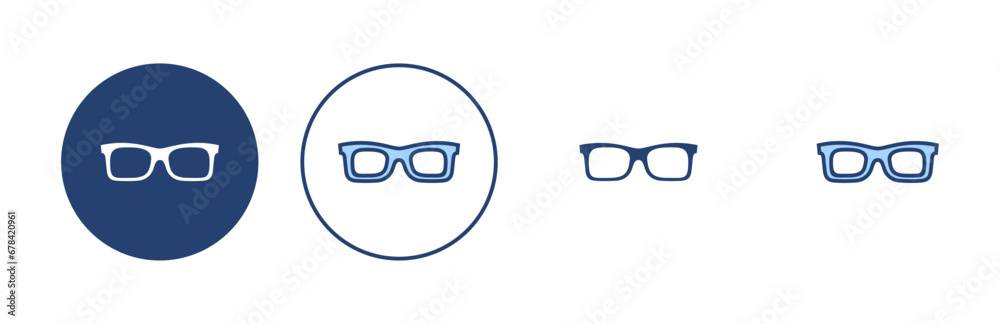 Glasses icon vector. Glasses sign and symbol Glasses icon vector. Glasses sign and symbol