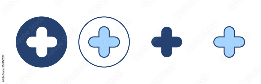 Plus icon vector. Add plus sign and symbol Plus icon vector. Add plus sign and symbol