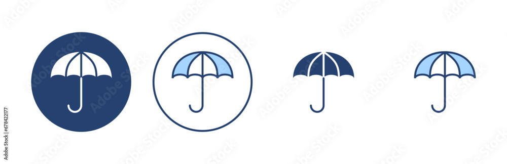 Umbrella icon vector. umbrella sign and symbol - obrazy, fototapety, plakaty 