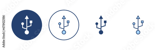 Usb icon vector. Flash disk sign and symbol. flash drive sign.