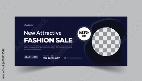 vector flat black Friday social media cover design template