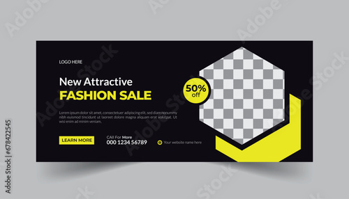 vector flat black Friday social media cover design template