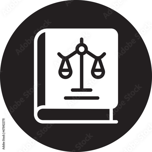 law book glyph icon