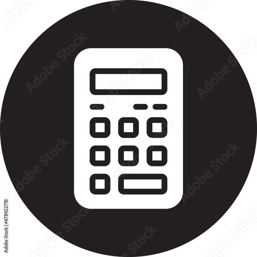 calculator glyph icon