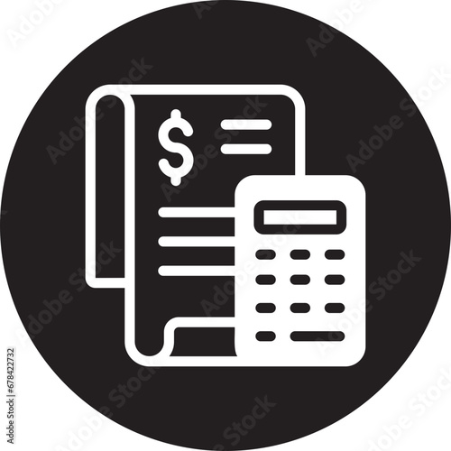 accounting glyph icon © ajat