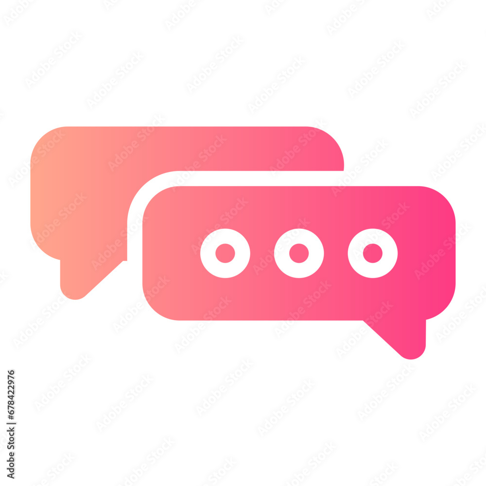 conversation gradient icon