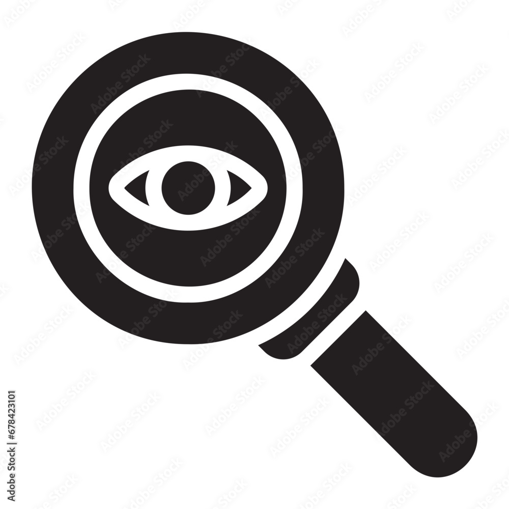 vision glyph icon vision glyph icon