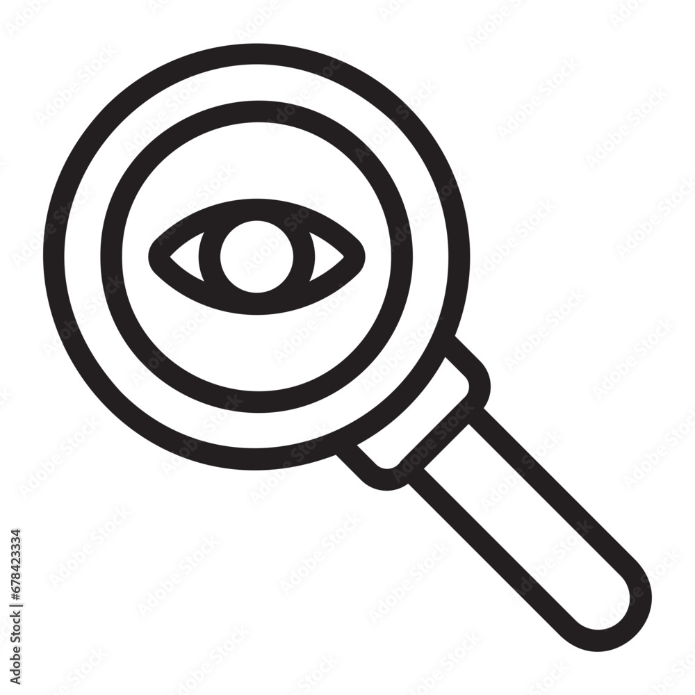 vision line icon vision line icon