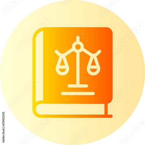 law book gradient icon