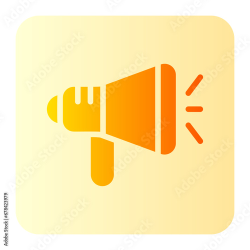 megaphone gradient icon