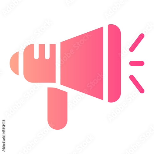 megaphone gradient icon