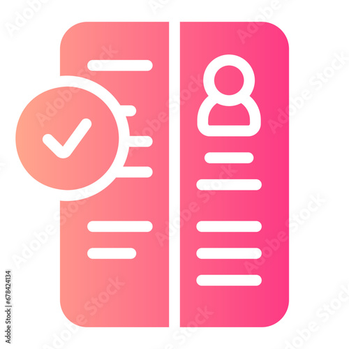accepted gradient icon
