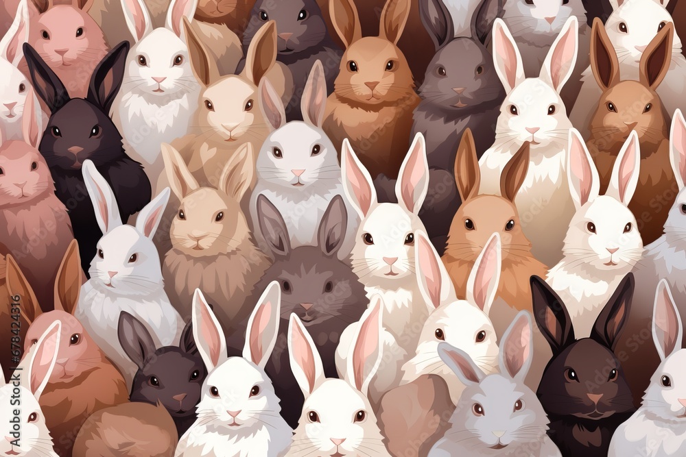 Obraz premium rabbits background