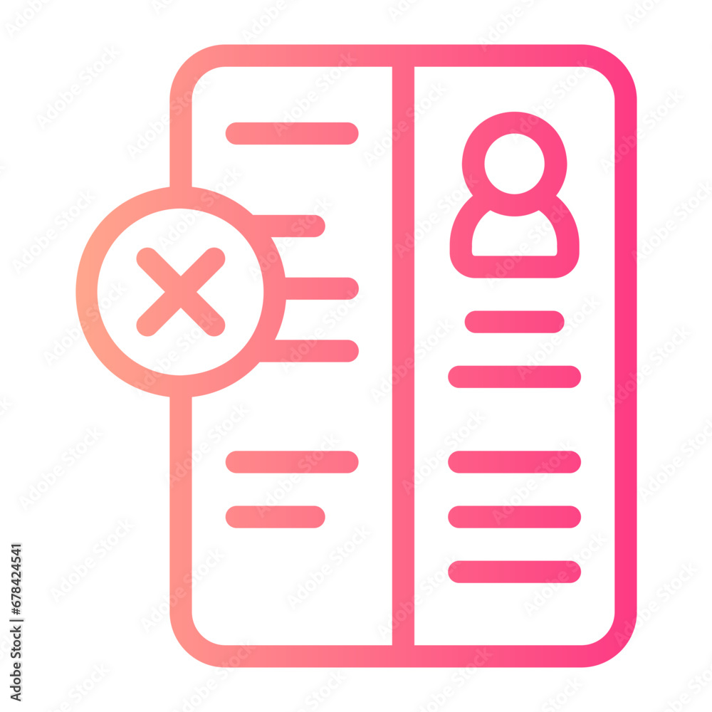 rejected gradient icon rejected gradient icon