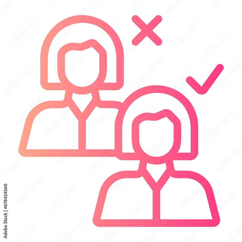 decision gradient icon