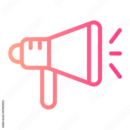 megaphone gradient icon