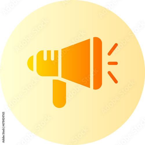 megaphone gradient icon
