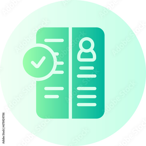 accepted gradient icon
