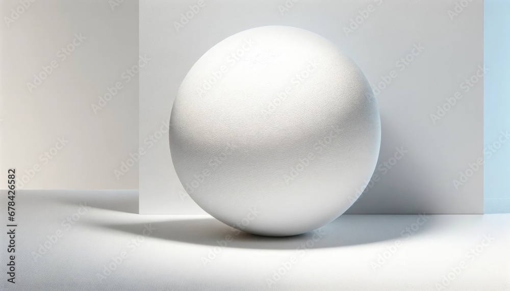 Minimalist White Egg on a Neutral Background Minimalist White Egg on a Neutral Background