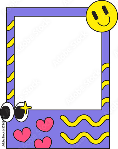 Bright Vibrant Y2K Gen Z Photocard Polaroid 