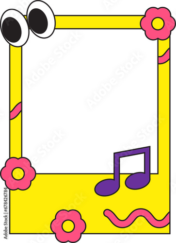 Bright Vibrant Y2K Gen Z Photocard Polaroid 