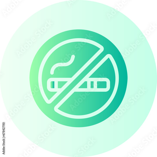 Free Download no smoking gradient icon - GFXLoad