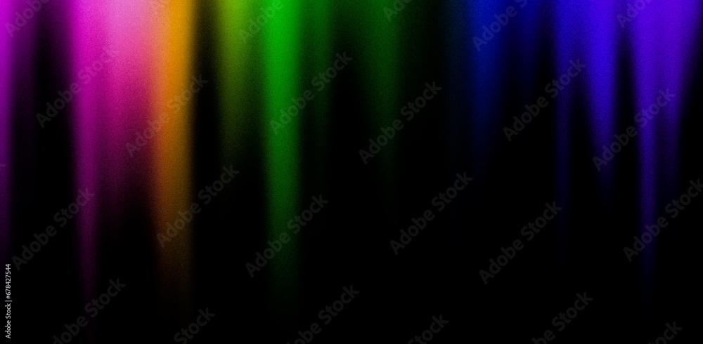 Dark background in rainbow colors. Bright pink yellow green blue purple unique blurred grainy background for website banner. Desktop design. A large wide template, pattern. Color gradient, ombre, blur Dark background in rainbow colors. Bright pink yellow green blue purple unique blurred grainy background for website banner. Desktop design. A large wide template, pattern. Color gradient, ombre, blur