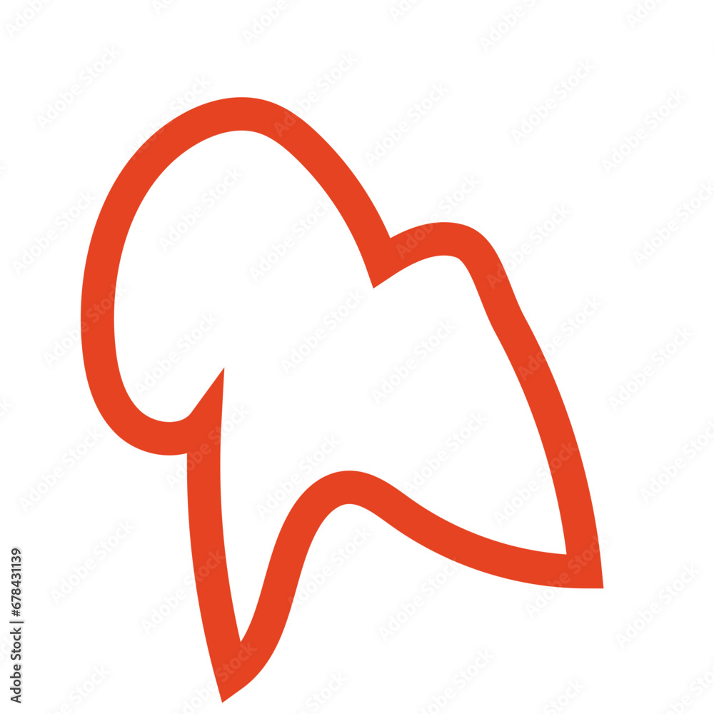 Red outline abstract shapes vectors Red outline abstract shapes vectors