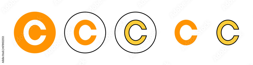 Copyright icon set for web and mobile app. copyright sign and symbol Copyright icon set for web and mobile app. copyright sign and symbol