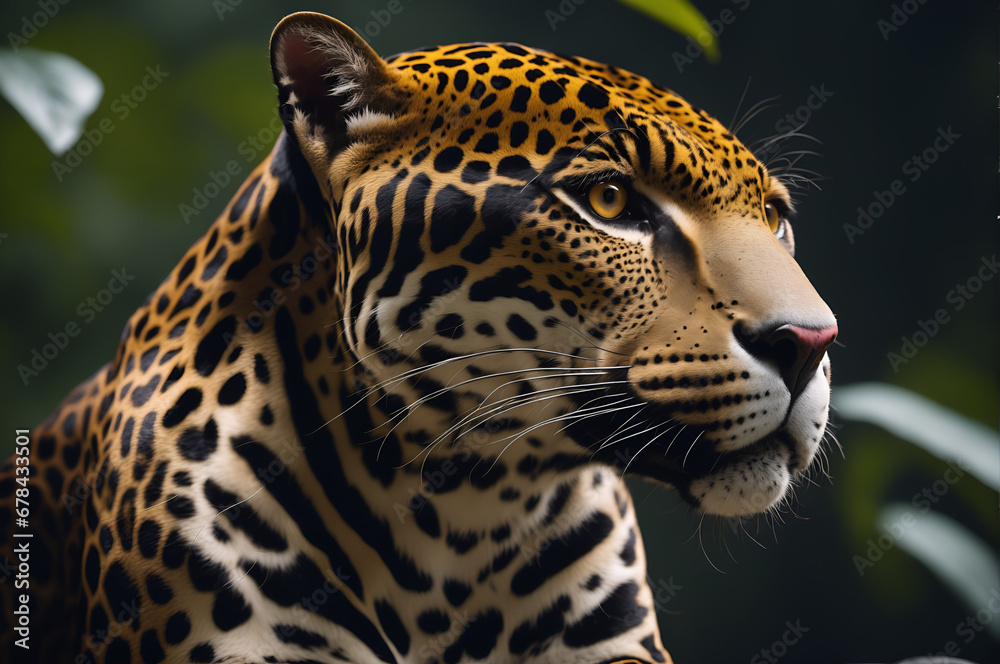 jaguar in a rainforest