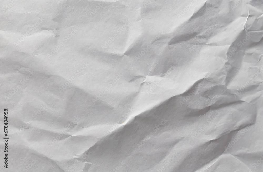 Crumpled white paper, uneven surface of the gray paper. Crumpled white paper, uneven surface of the gray paper.