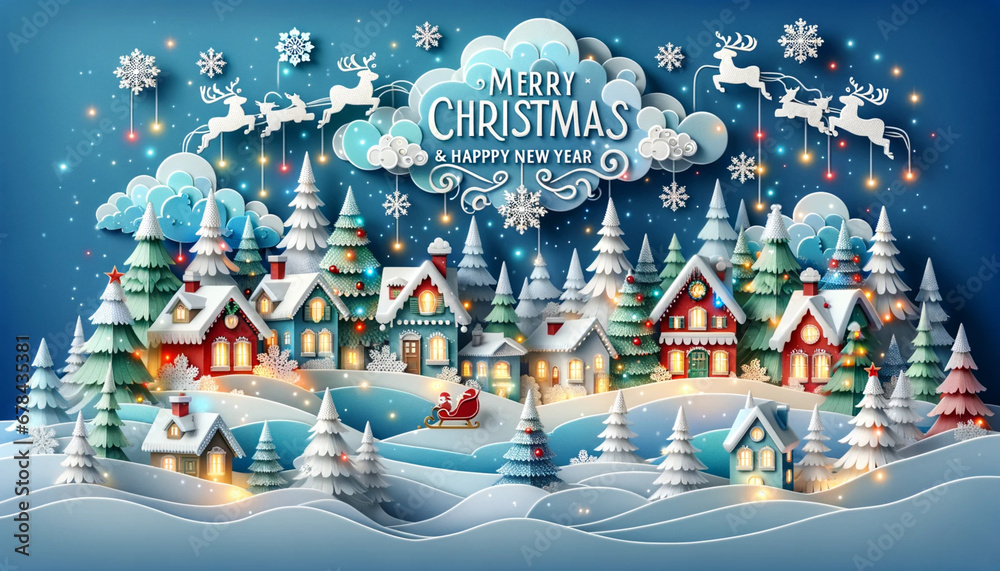 Merry christmas & Happy new Year! クリスマスイラスト Merry christmas & Happy new Year! クリスマスイラスト