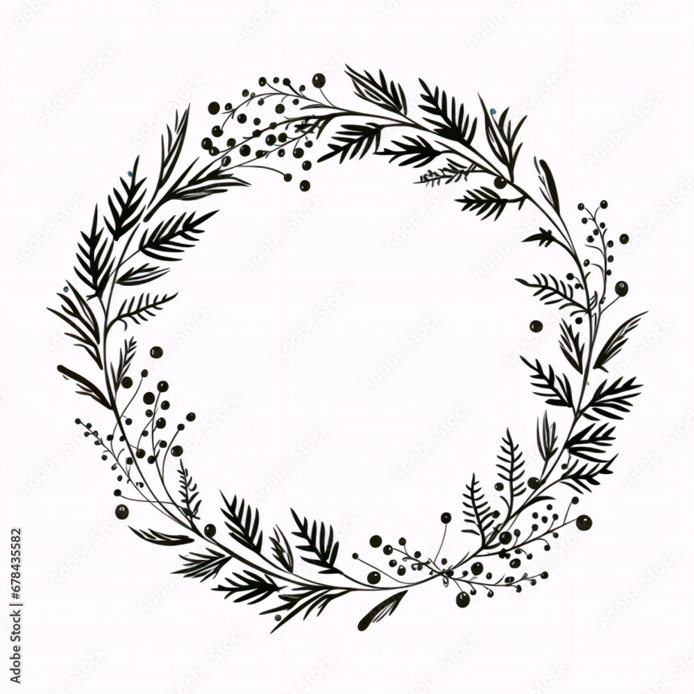 Obraz premium Christmas Wreath