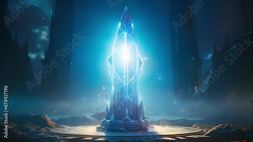 A glowing beacon of pure energy the Cosmic Imprint is a powerful artifact of mythic origin that imbues those who pass through it with an ancient wisdom and knowledge. photo