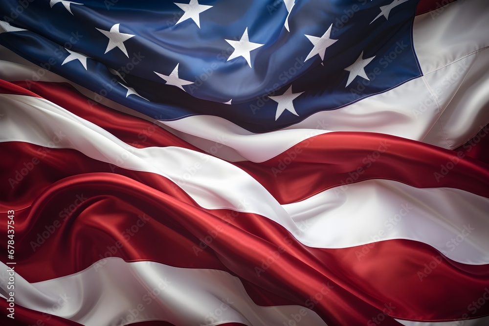 American flag waving, patriotic background American flag waving, patriotic background