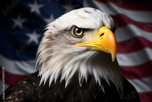 American eagle symbol of USA, patriotic background