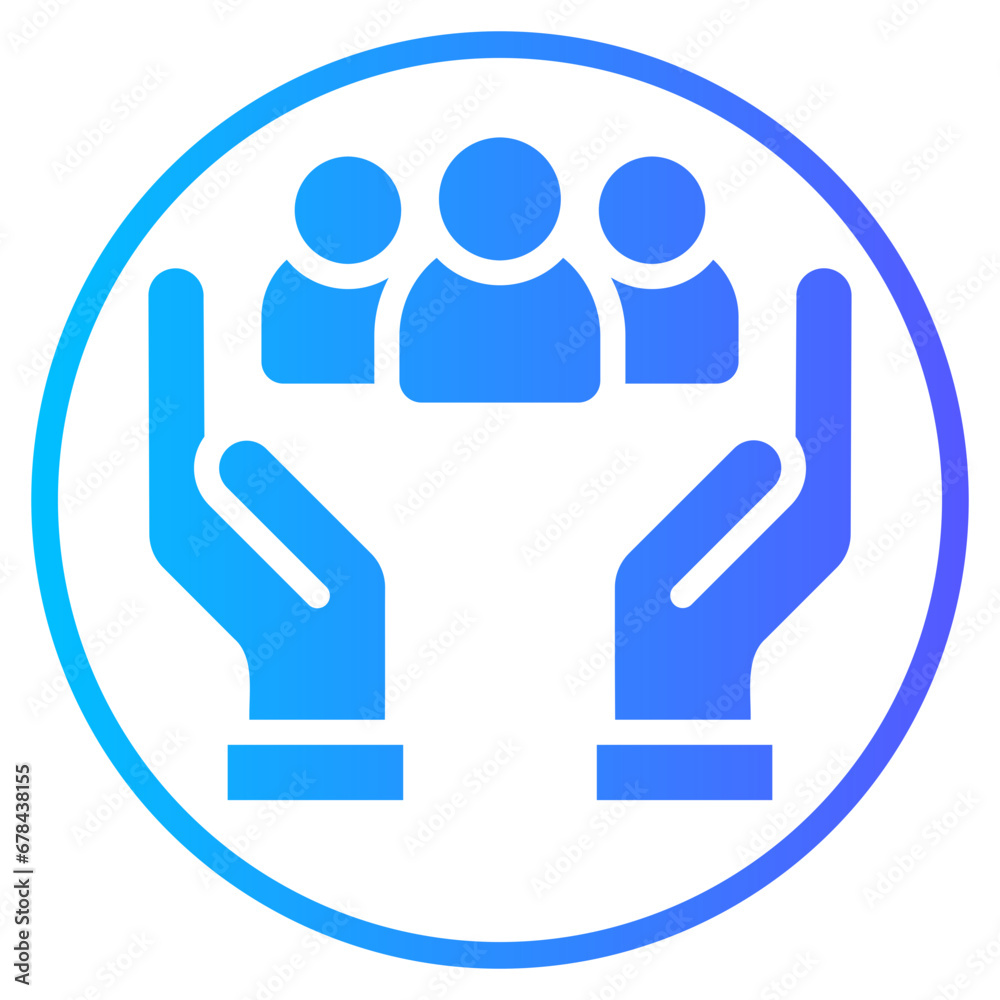 care gradient icon care gradient icon