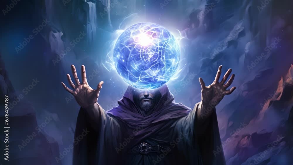 The mage stared into a crystal sphere fingers tracing complicated runes ...