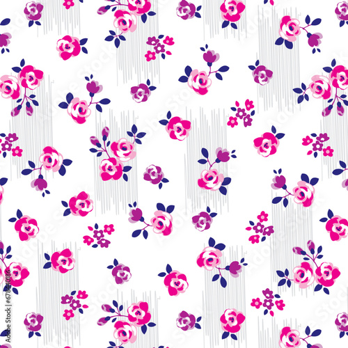 Small bunch roses design pattern
