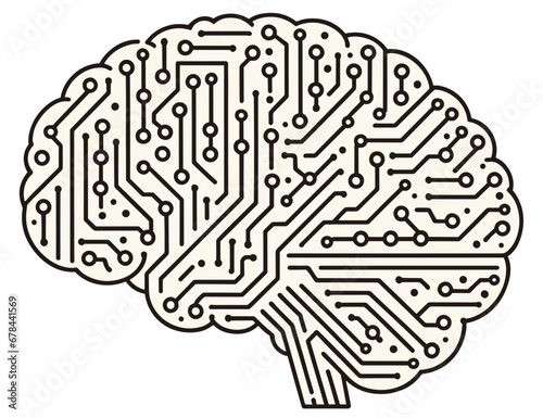 電子回路の脳マップ-Generative AI