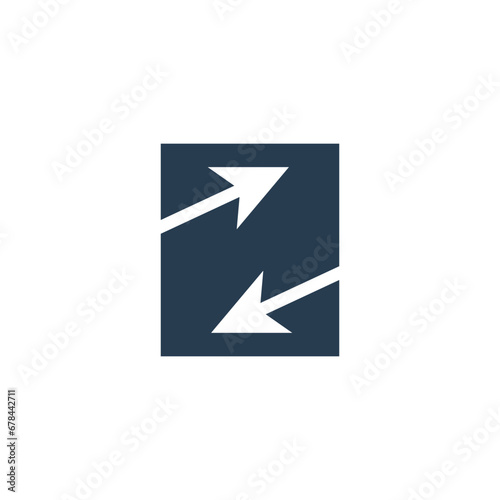 Free Download Modern and minimalist letter Z arrow logo template - GFXLoad