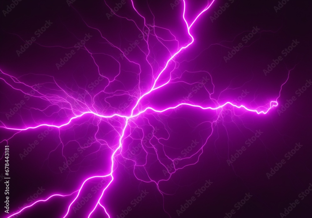 Abstract image of electrical current and voltage violet from Generative AI