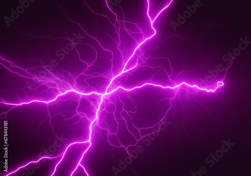 Abstract image of electrical current and voltage violet from Generative AI