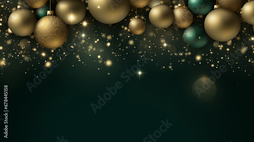 Christmas background with Christmas tree decorations