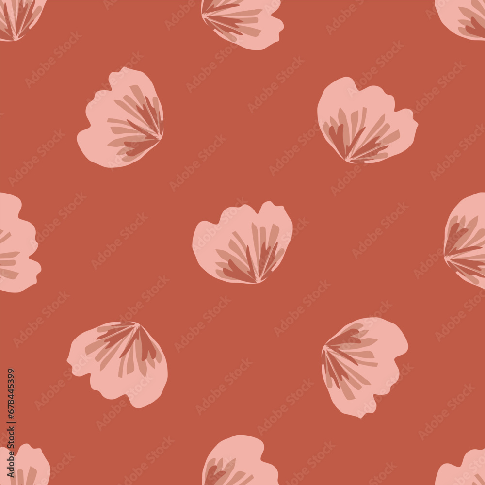 Midcentury modern floral vector endless vector pattern. Organic summer gender neutral 70s matisse wallpaper. Midcentury modern floral vector endless vector pattern. Organic summer gender neutral 70s matisse wallpaper.