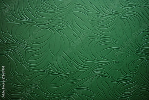 Emerald green embossed paper texture background