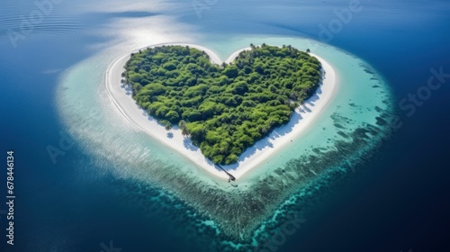 A heart-shaped holiday island.
